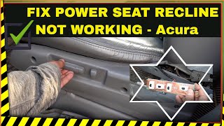 Power Seat Recline Not Working [upl. by Yticilef623]