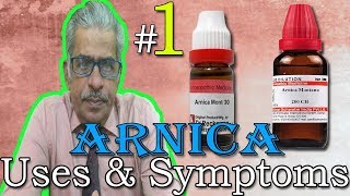 Arnica in Hindi Part 1  Uses amp Symptoms in Homeopathy by Dr P S Tiwari [upl. by Buffum532]