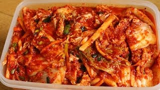 How to make Easy Kimchi 막김치 [upl. by Anilosi739]