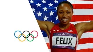 Allyson Felix Wins Womens 200m Gold  London 2012 Olympics [upl. by Arluene314]