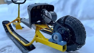 How to make an electric snowmobile at home [upl. by Roseanne200]