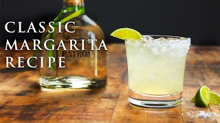 Classic Margarita Recipe  Easy Tequila Cocktails  Patrón Tequila [upl. by Marlen534]