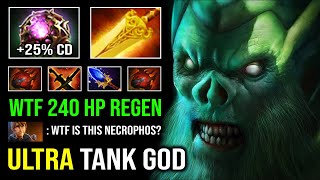 WTF 240 HP REGEN Double Heart 4 Sec CD Skill Spam with Max Strength Necrophos Dota 2 [upl. by Sirej]