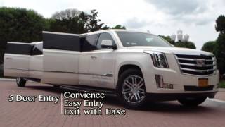 Cadillac Escalade Limo in NY for Rent From Legend Limousines Inc [upl. by Katlaps]