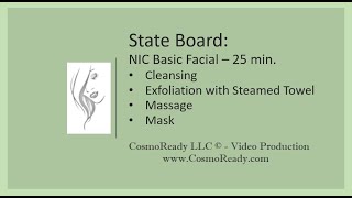 State Board  2021 Basic Facial Procedure [upl. by Eibbor282]