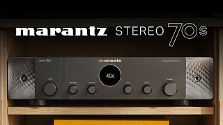 JUST RELEASED Marantz Stereo 70s 2 Channel AV Receiver  Classic Natural amp Warm Marantz Sound [upl. by Nwahsek]