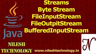 Java Byte Stream  FileInputStream  FileOutputStream  BufferedInputStream  BufferedOutputStream [upl. by Aevin545]