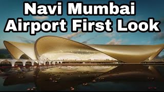 Exclusive  Navi Mumbai Airport First Look  Digital Blueprint  Design of New Mumbai Airport [upl. by Attesoj]