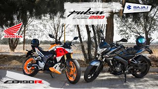 PULSAR NS 200 2021 vs HONDA CB 190R 2020  Aguacate Motovlogs [upl. by Phonsa]