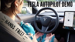 Tesla Model 3 ♥ Autopilot Demo amp Review [upl. by Brothers]