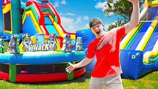 LAST To Leave The BOUNCY HOUSE Challenge [upl. by Esinrahc300]