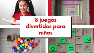 8 JUEGOS DIVERTIDOS CON MATERIAL RECICLADO [upl. by Pfeifer]