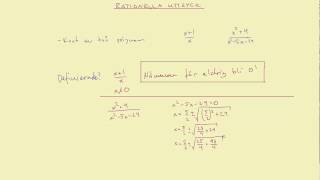 Matematik 3b Rationella uttryck  del 1 [upl. by Adniral]