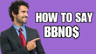 How To Pronounce BBNO Correctly [upl. by Navi]