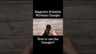 📳3 in 1 Magnetic Foldable Wireless Charger  How to use the charger [upl. by Oruhtra]