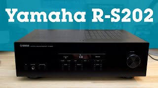 Yamaha RS202 stereo receiver with Bluetooth  Crutchfield [upl. by Huggins]