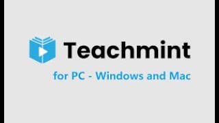 How to open TEACHMINT application in pc or laptopwindows 7810 and mac [upl. by Wandy]