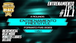 111 ENTRENAMIENTO 1VS1 FORMATO FMS 2023  Ejercicio para improvisar Freestyle Rap [upl. by Suhsoj946]