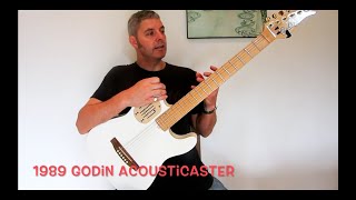 Guitar DEMO 89 Godin Acousticaster [upl. by Anaizit]