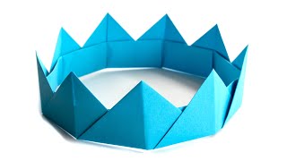 Origami paper crown  Easy Origami Ideas [upl. by Atekal]