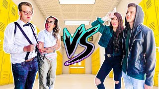 HIGH SCHOOL DANCE BATTLE Geeks VS Cool Kids [upl. by Alcine]