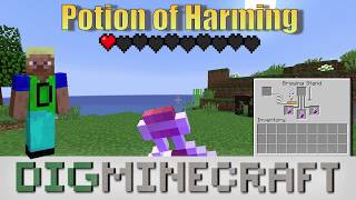 Potion of Harming in Minecraft Instant Damage I and II [upl. by Schwerin164]