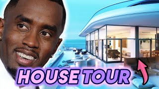 PDiddy  House Tour 2020  Beverly Hills Mega Mansion   885 Million Dollars [upl. by Acireit]