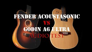 Fender Acoustasonic vs Godin A6 ultra [upl. by Heyer]