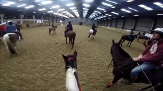 Mounted Games Rearing and Bareback Barrel Racing GOPRO [upl. by Lohrman747]