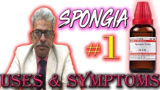 Spongia in Hindi Part 1  Uses amp Symptoms by Dr P S Tiwari [upl. by Merri]