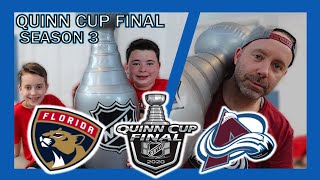 KNEE HOCKEY SEASON 3  QUINN CUP FINAL  PANTHERS  AVALANCHE  QUINNBOYSTV [upl. by Cornwell]