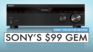 The Best BUDGET Stereo Receiver Sony Receiver Review  Sony STRDH190 [upl. by Redle]