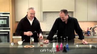 How to make a frappé coffee using an aerolatte milk frother [upl. by Aicetal]