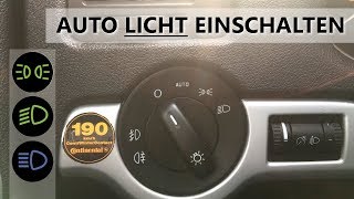 Licht am Auto einschalten  anmachen  Fahrschule  Autofahren lernen [upl. by Sanoy]