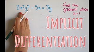 Implicit differentiation [upl. by Aihsatsan]