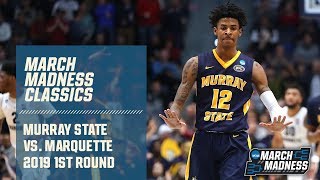 Murray State vs Marquette 2019 Ja Morant tripledouble  FULL GAME [upl. by Noryk]