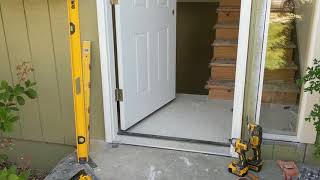 Jeld Wen Front Door Installation  Really crappy products and craftsmanship PART 1 [upl. by Enavi]