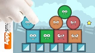 Blocks and Shapes Logic Puzzle Game for school kids walkthrough worlds 1 and 2 [upl. by Felicio]