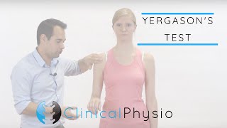 Yergasons Test  Clinical Physio [upl. by Ennaeilsel]