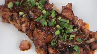 Asian Marinated Chicken Thighs Recipe [upl. by Enixam]