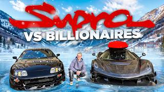 1000HP Supra terrorizing Billionaires Hypercarmeet in Switzerland [upl. by Eniamerej]