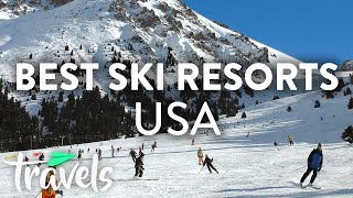 Top 10 Ski Resorts in the US  MojoTravels [upl. by Ahtnamys]