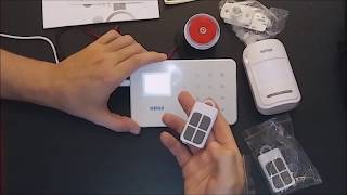 Review amp How To Set Up KERUI G18 Phone APP GSM Home Alarm Security System [upl. by Novyar764]