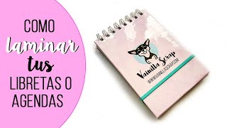 COMO HACER LIBRETAS O AGENDAS LAMINADAS [upl. by Janerich82]