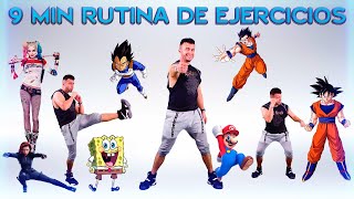 9 Min de ejercicios para NIÑOS en Casa BOOMBEAT 🔥 KIDS Workout at home 🔥 Rutina Superhero fitness 🏆 [upl. by Mika]