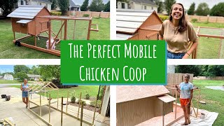 How to BUILD the PERFECT MOBILE CHICKEN COOP  DIY EASY to Use and Build BACKYARD Chicken Coop [upl. by Jania]