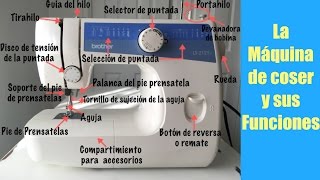 Máquina de Coser y sus funciones [upl. by Phiona560]