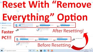 Reset Windows 10 With Remove Everything Option [upl. by Rubel839]