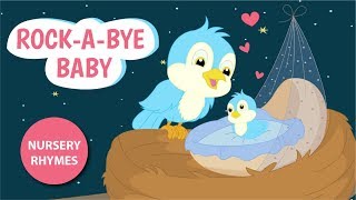 RockABye Baby On The Tree Top with Lyrics  Lullaby For Babies To Go To Sleep  Bedtime Songs [upl. by Adaminah]