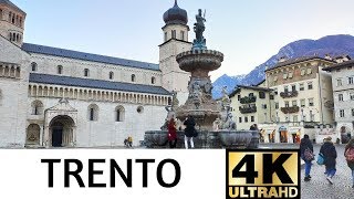 Trento  Italy 4K walking tour  Trentino [upl. by Annaili547]